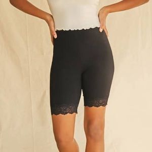 Biker shorts !  With lace trim‼️NEW